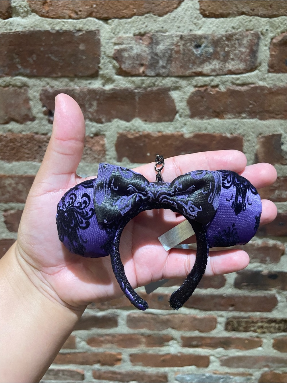Haunted mansion Mickey ears keychain